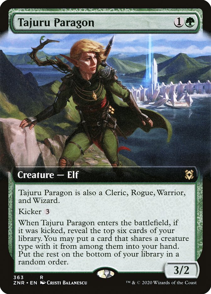 Tajuru Paragon (Extended Art) [Zendikar Rising] | Odin's Place