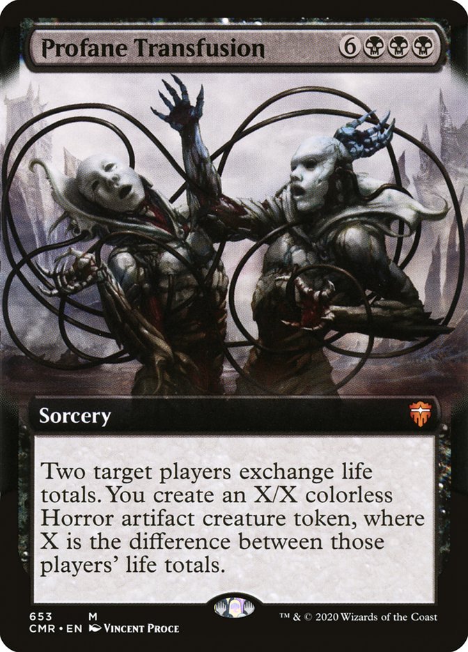 Profane Transfusion (Extended Art) [Commander Legends] | Odin's Place