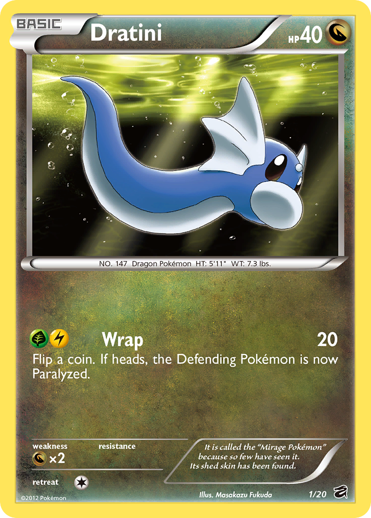 Dratini (1/20) [Black & White: Dragon Vault] | Odin's Place
