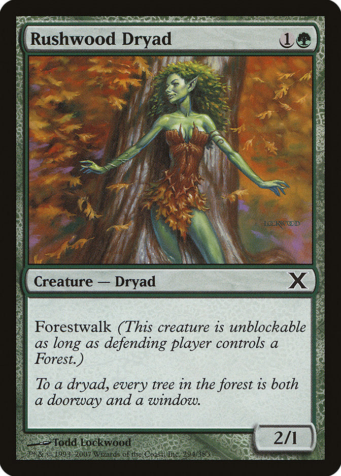 Rushwood Dryad (294) [Tenth Edition] | Odin's Place