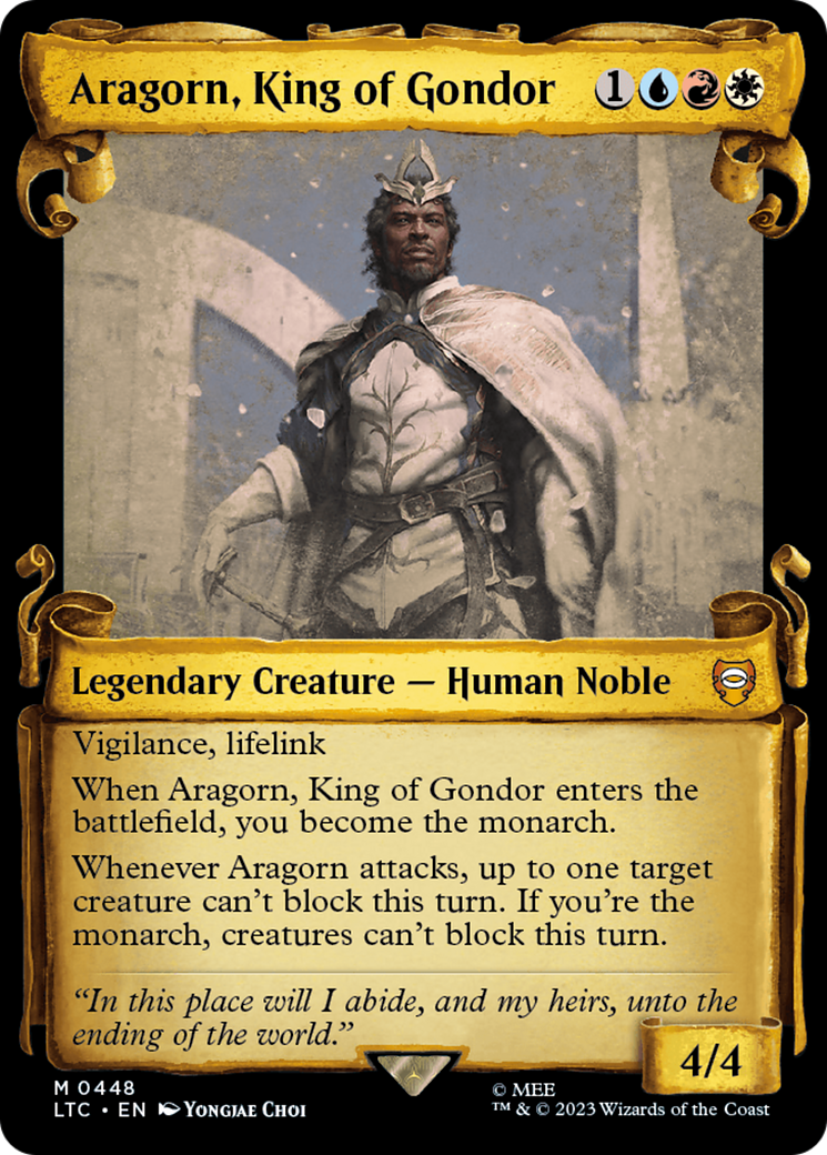 Aragorn, King of Gondor [The Lord of the Rings: Tales of Middle-Earth Commander Showcase Scrolls] | Odin's Place