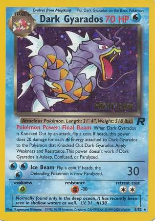 Dark Gyarados (8/82) (Prerelease Promo) [Team Rocket Unlimited] | Odin's Place