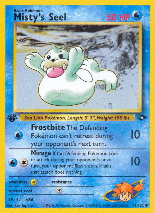 Misty's Seel (91/132) [Gym Challenge 1st Edition] | Odin's Place