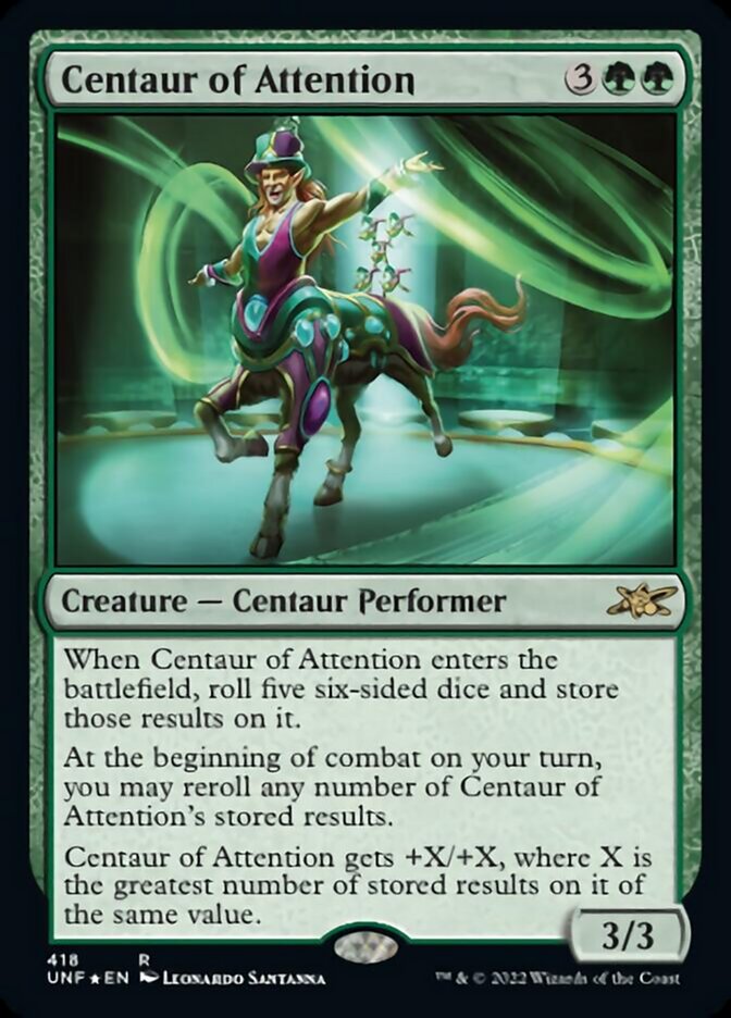 Centaur of Attention (Galaxy Foil) [Unfinity] | Odin's Place