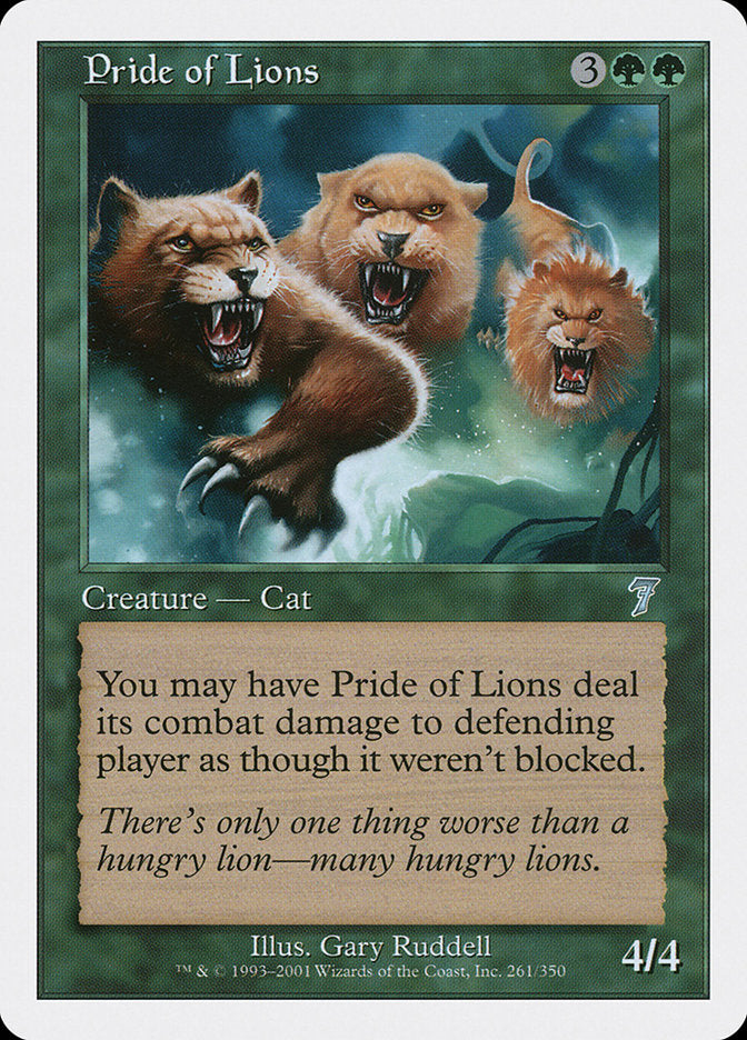 Pride of Lions (261) [Seventh Edition] | Odin's Place