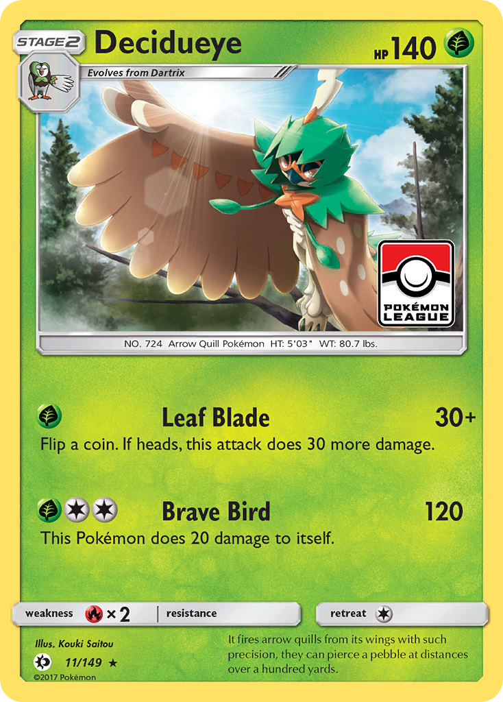 Decidueye (11/149) [Sun & Moon: Base Set] | Odin's Place