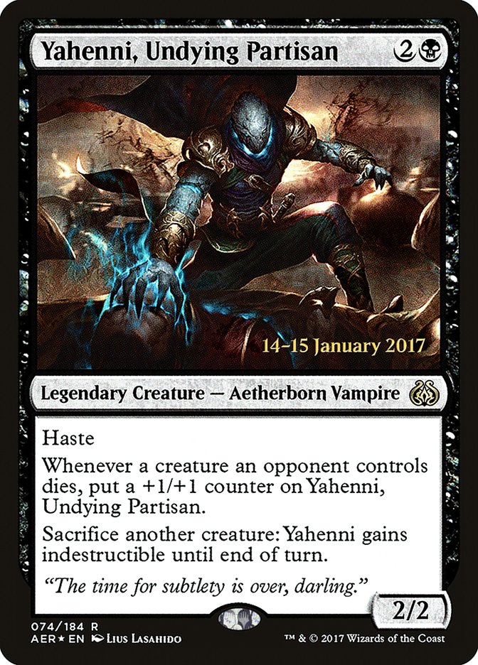 Yahenni, Undying Partisan (74) [Aether Revolt Prerelease Promos] | Odin's Place
