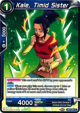 Kale, Timid Sister (BT7-041) [Assault of the Saiyans] | Odin's Place