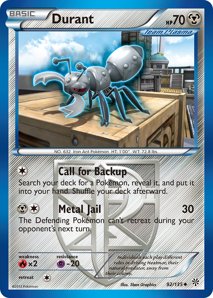 Durant (92/135) [Black & White: Plasma Storm] | Odin's Place