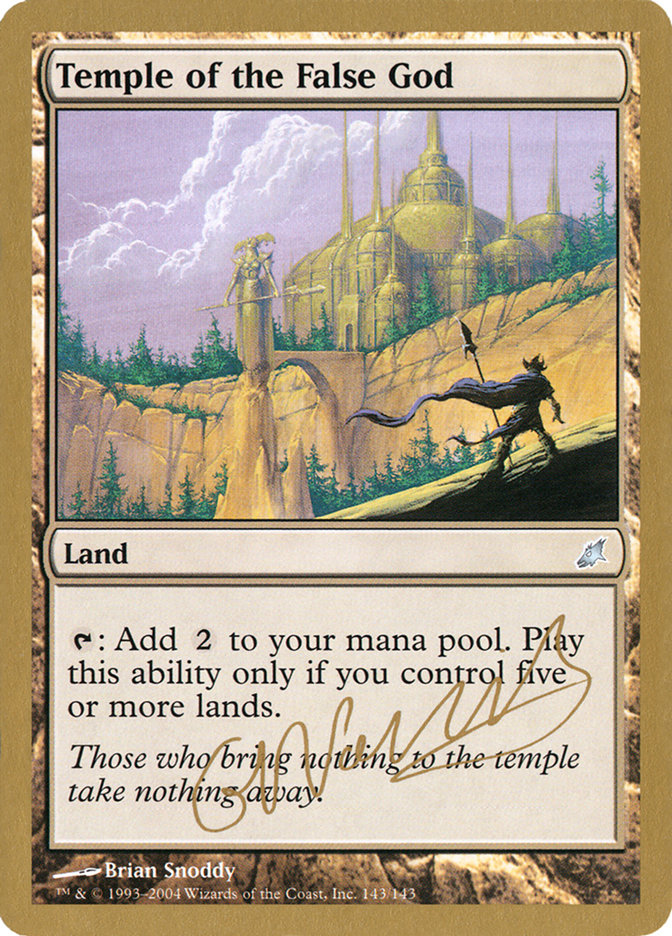 Temple of the False God (Gabriel Nassif) [World Championship Decks 2004] | Odin's Place