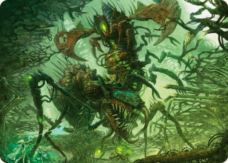 Skyscythe Engulfer Art Card [Phyrexia: All Will Be One Art Series] | Odin's Place