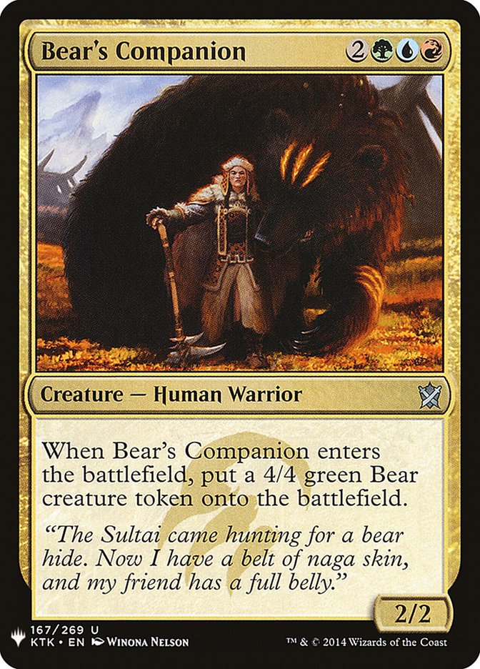 Bear's Companion [Mystery Booster] | Odin's Place