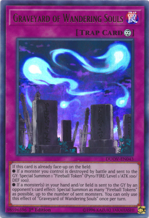 Graveyard of Wandering Souls [DUOV-EN043] Ultra Rare | Odin's Place
