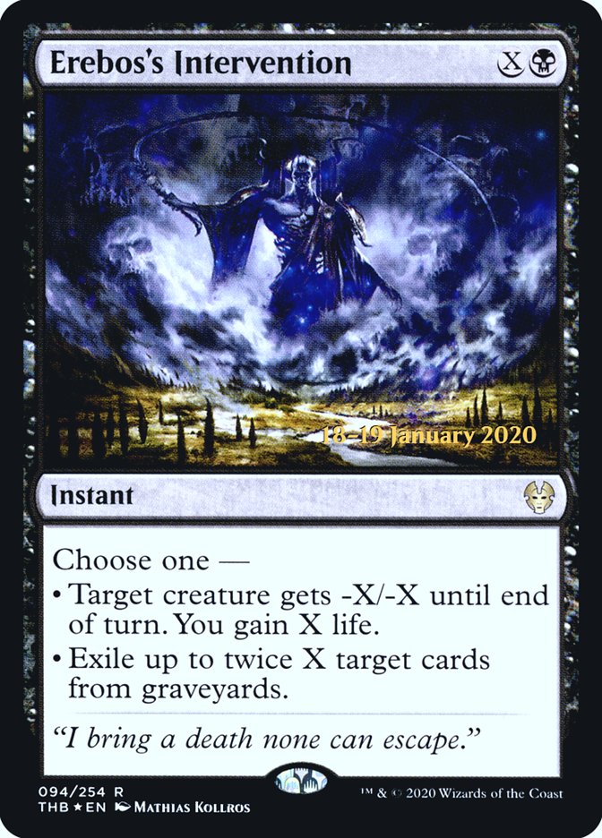 Erebos's Intervention [Theros Beyond Death Prerelease Promos] | Odin's Place