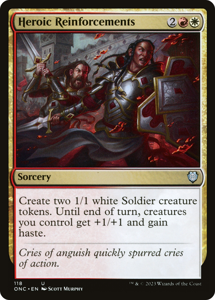 Heroic Reinforcements [Phyrexia: All Will Be One Commander] | Odin's Place
