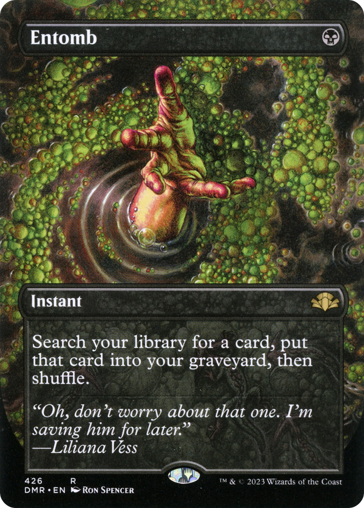 Entomb (Borderless Alternate Art) [Dominaria Remastered] | Odin's Place