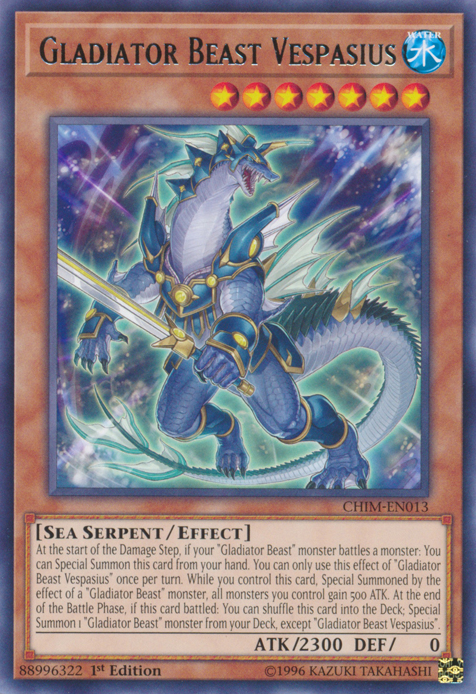 Gladiator Beast Vespasius [CHIM-EN013] Rare | Odin's Place
