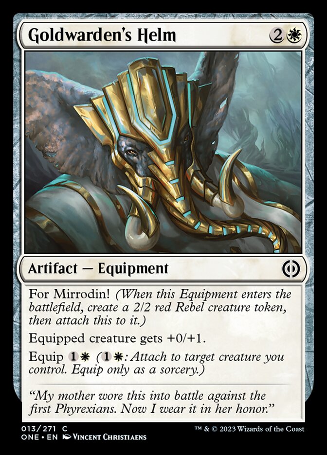 Goldwarden's Helm [Phyrexia: All Will Be One] | Odin's Place