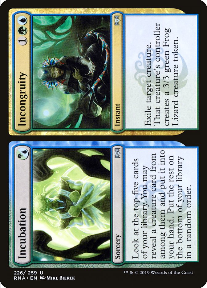 Incubation // Incongruity (226) [Ravnica Allegiance] | Odin's Place