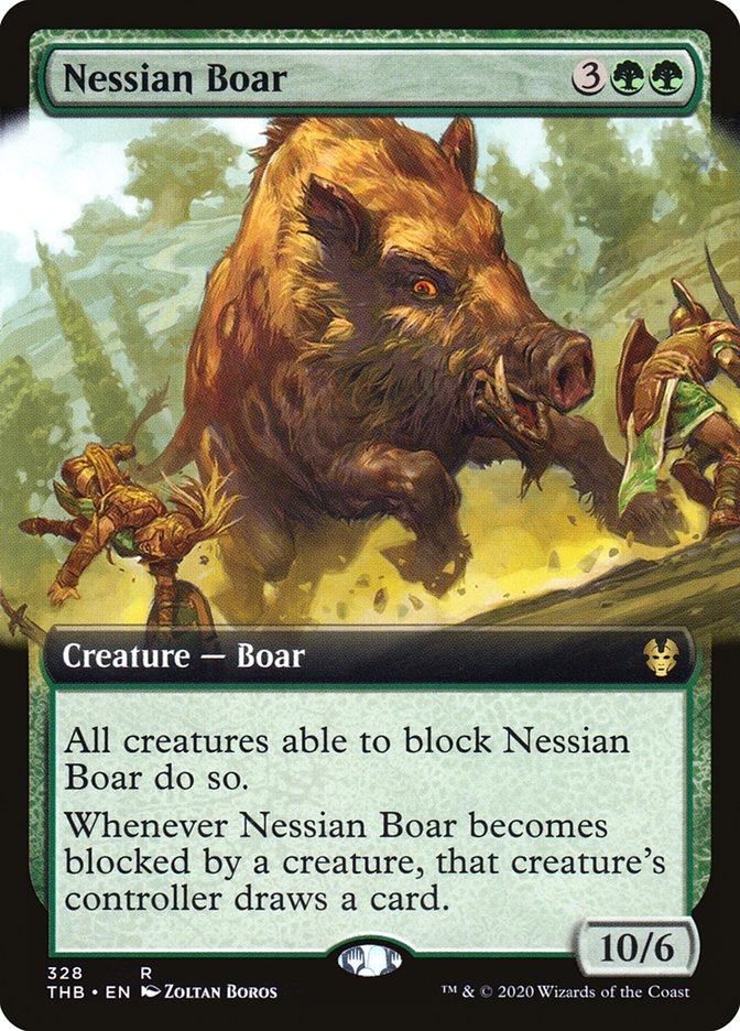 Nessian Boar (Extended Art) [Theros Beyond Death] | Odin's Place