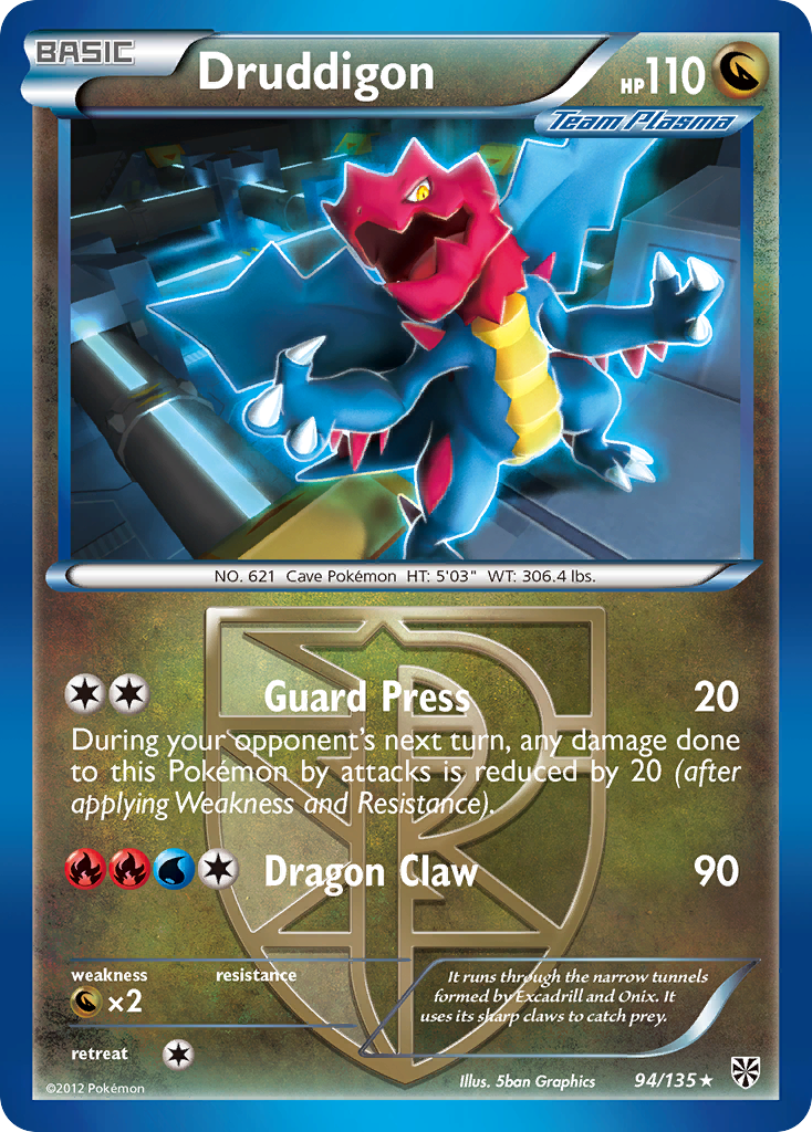 Druddigon (94/135) [Black & White: Plasma Storm] | Odin's Place