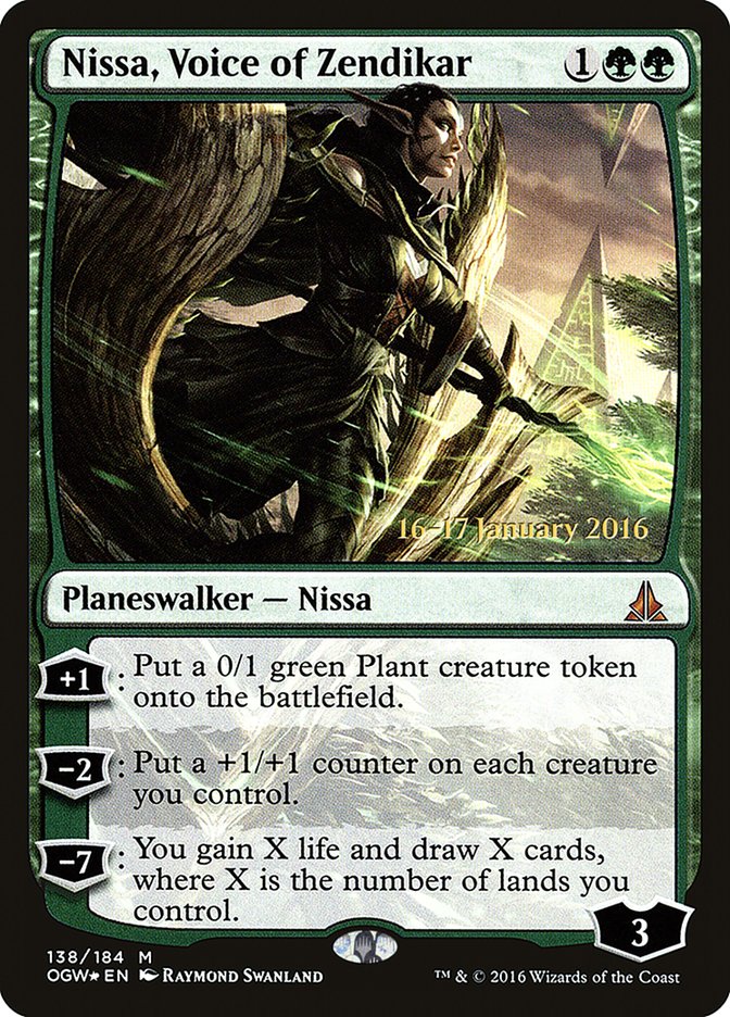 Nissa, Voice of Zendikar (138) [Oath of the Gatewatch Prerelease Promos] | Odin's Place