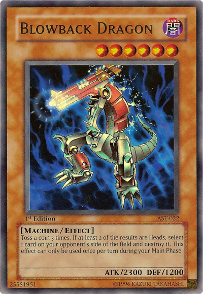 Blowback Dragon [AST-022] Ultra Rare | Odin's Place