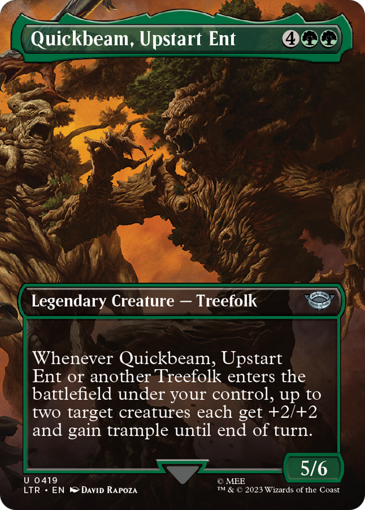 Quickbeam, Upstart Ent (Borderless Alternate Art) [The Lord of the Rings: Tales of Middle-Earth] | Odin's Place
