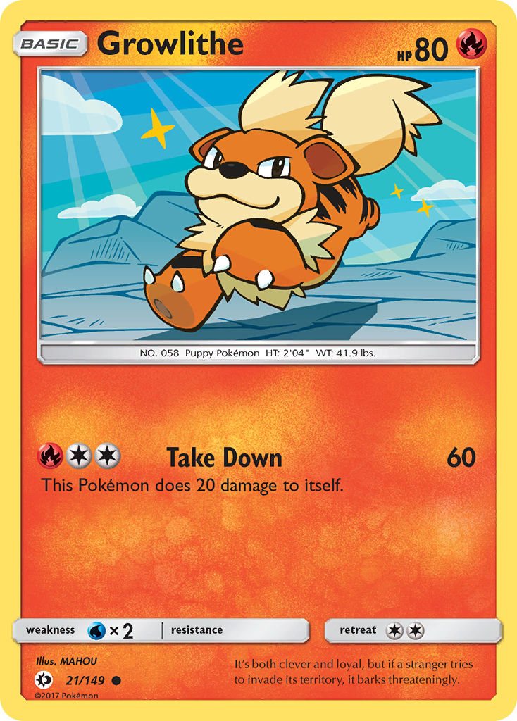 Growlithe (21/149) [Sun & Moon: Base Set] | Odin's Place