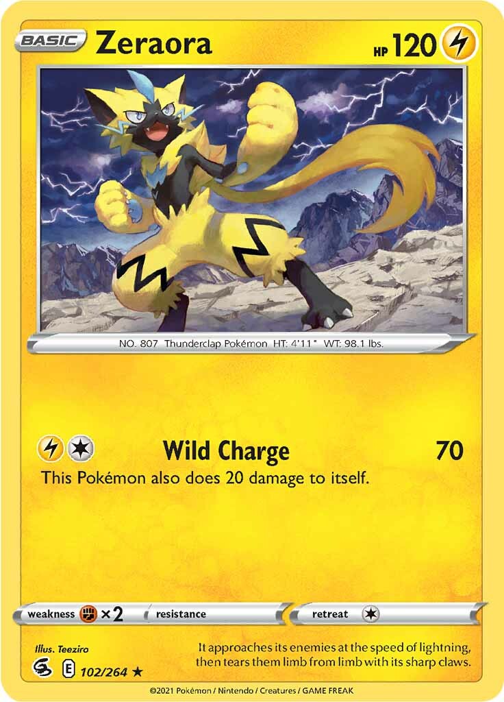 Zeraora (102/264) [Sword & Shield: Fusion Strike] | Odin's Place
