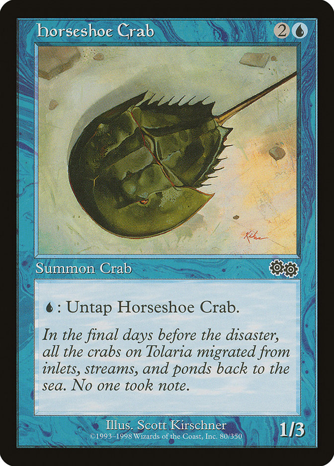 Horseshoe Crab (80) [Urza's Saga] | Odin's Place