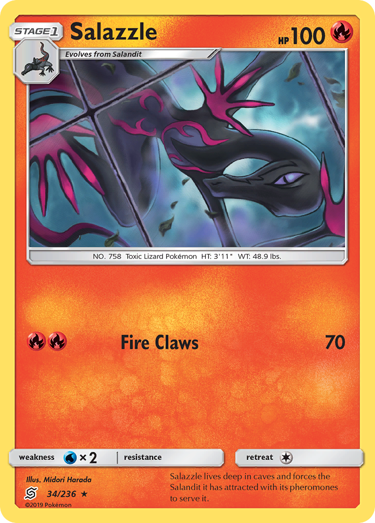 Salazzle (34/236) [Sun & Moon: Unified Minds] | Odin's Place