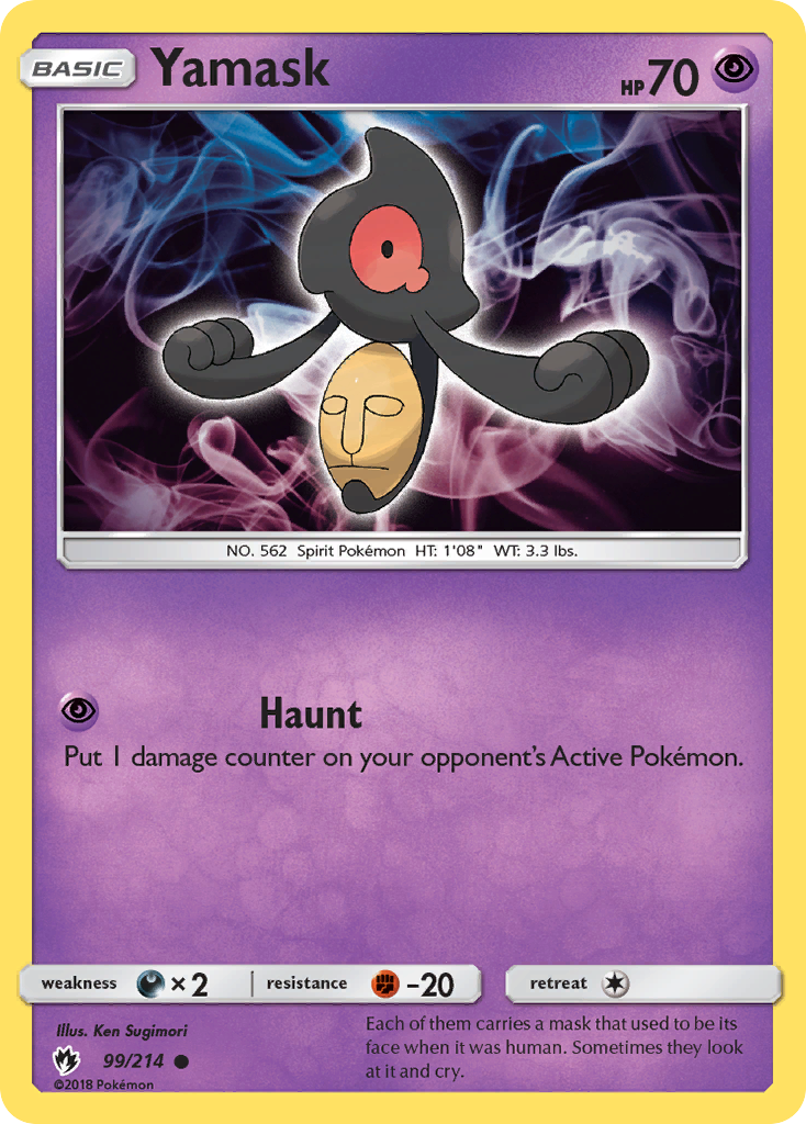 Yamask (99/214) [Sun & Moon: Lost Thunder] | Odin's Place