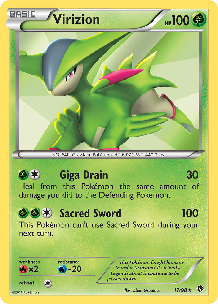 Virizion (17/98) [Black & White: Emerging Powers] | Odin's Place