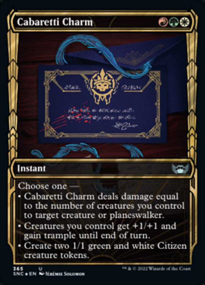 Cabaretti Charm (Showcase Golden Age Gilded Foil) [Streets of New Capenna] | Odin's Place