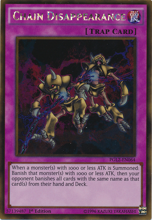 Chain Disappearance [PGL2-EN064] Gold Rare | Odin's Place