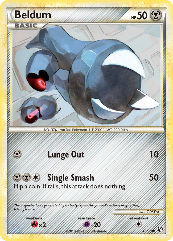 Beldum (43/90) [HeartGold & SoulSilver: Undaunted] | Odin's Place