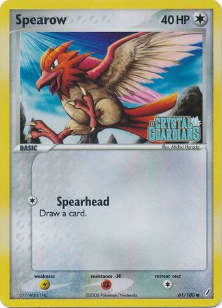 Spearow (61/100) (Stamped) [EX: Crystal Guardians] | Odin's Place