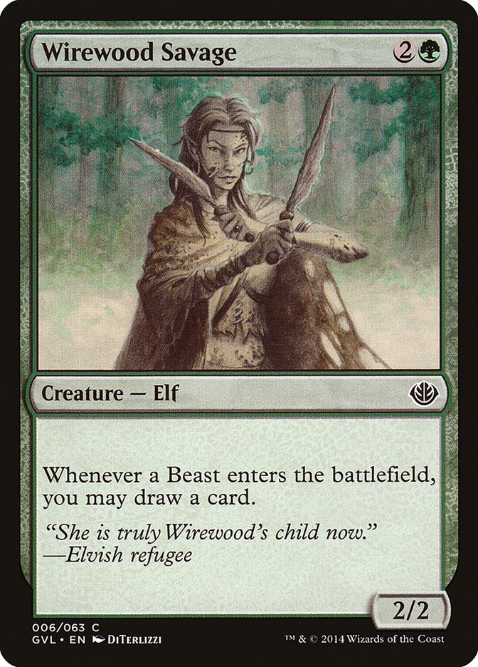 Wirewood Savage (6) (Garruk vs. Liliana) [Duel Decks Anthology] | Odin's Place