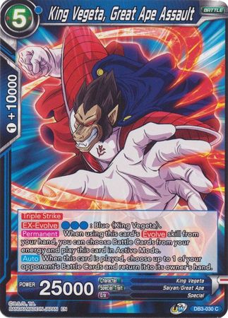 King Vegeta, Great Ape Assault (DB3-030) [Giant Force] | Odin's Place