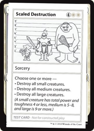 Scaled Destruction (2021 Edition) [Mystery Booster Playtest Cards] | Odin's Place