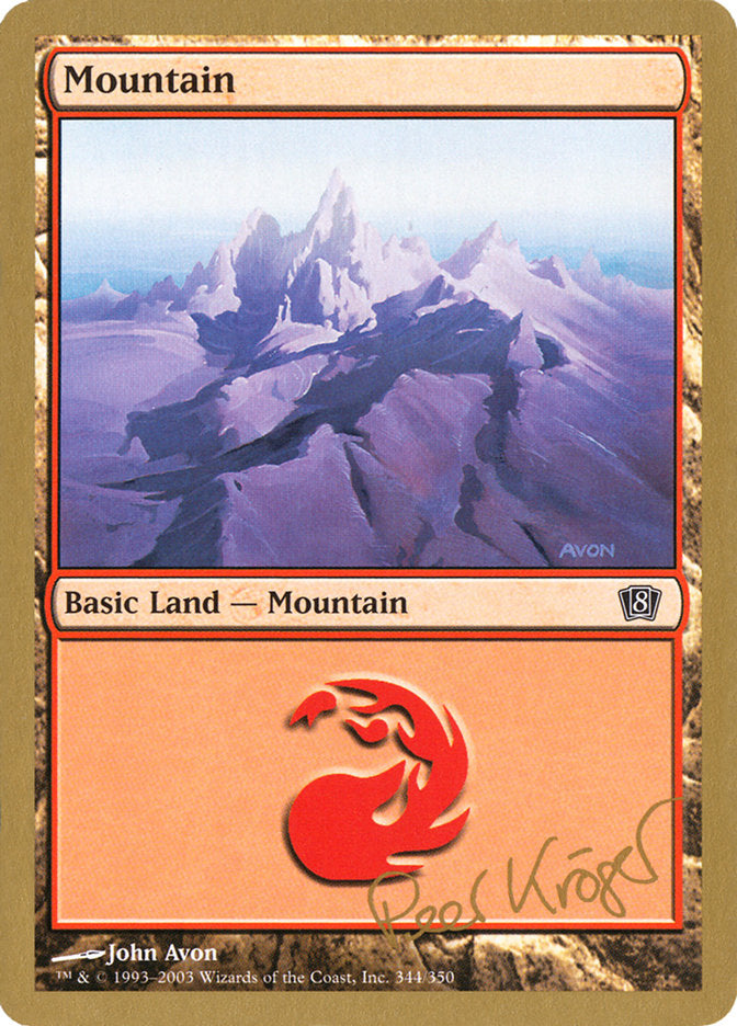 Mountain (344) (Peer Kroger) [World Championship Decks 2003] | Odin's Place