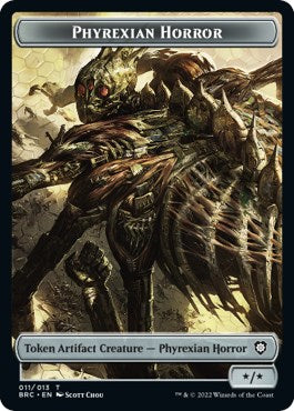 Servo // Phyrexian Horror Double-Sided Token [The Brothers' War Commander Tokens] | Odin's Place