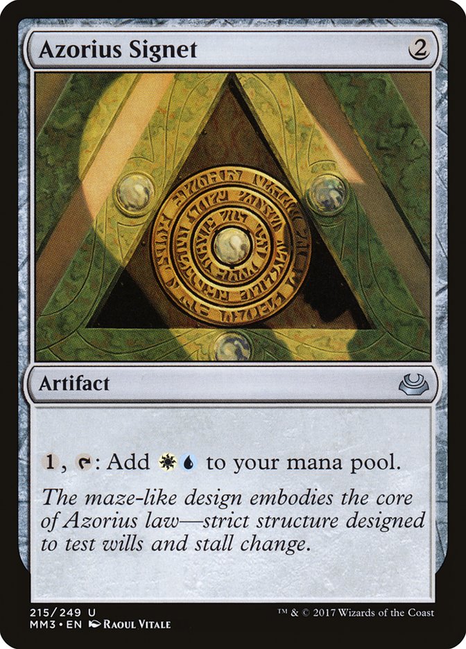 Azorius Signet (215) [Modern Masters 2017] | Odin's Place
