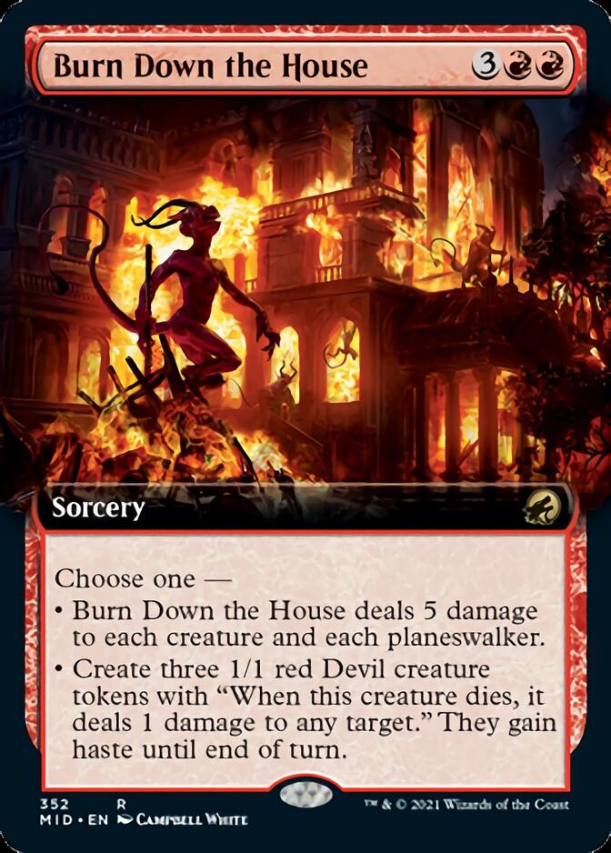 Burn Down the House (Extended Art) [Innistrad: Midnight Hunt] | Odin's Place