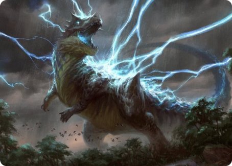 Thrasta, Tempest's Roar Art Card (41) [Modern Horizons 2 Art Series] | Odin's Place