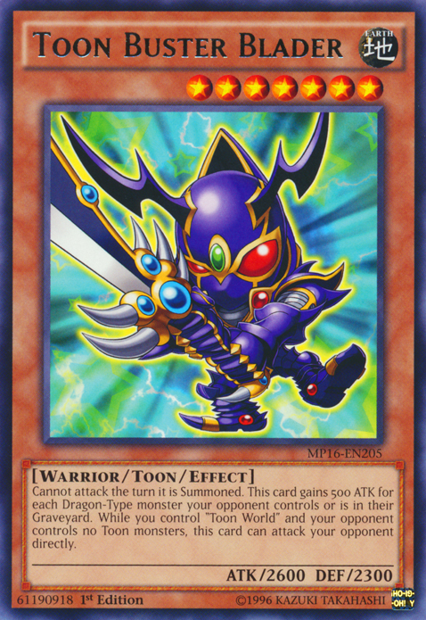 Toon Buster Blader [MP16-EN205] Rare | Odin's Place