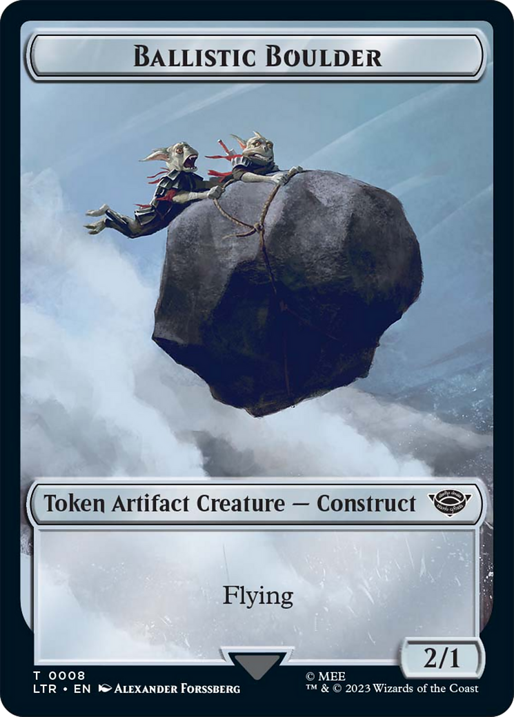 Ballistic Boulder // Food Token (09) Double-Sided Token [The Lord of the Rings: Tales of Middle-Earth Tokens] | Odin's Place