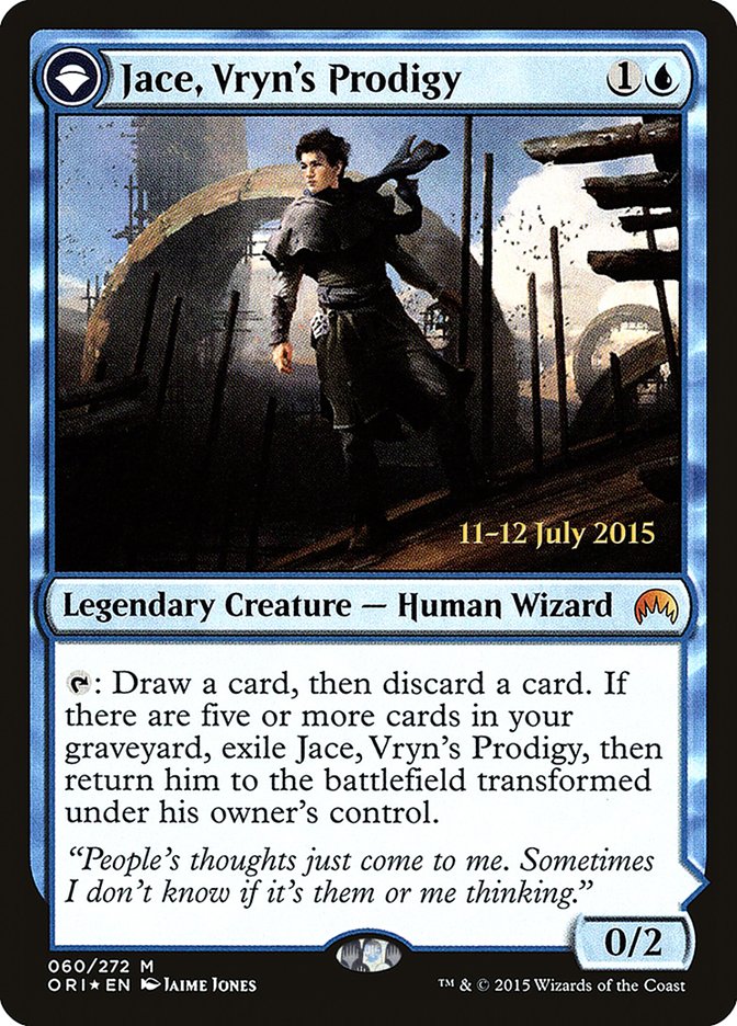 Jace, Vryn's Prodigy // Jace, Telepath Unbound [Magic Origins Prerelease Promos] | Odin's Place