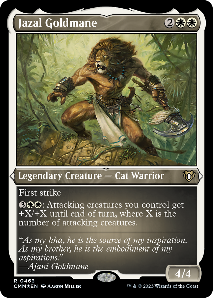 Jazal Goldmane (Foil Etched) [Commander Masters] | Odin's Place
